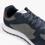 Tommy Hilfiger NEW RUNNER EVA MIX Mens Trainers Desert Sky side view showcasing the leather and suede upper design.