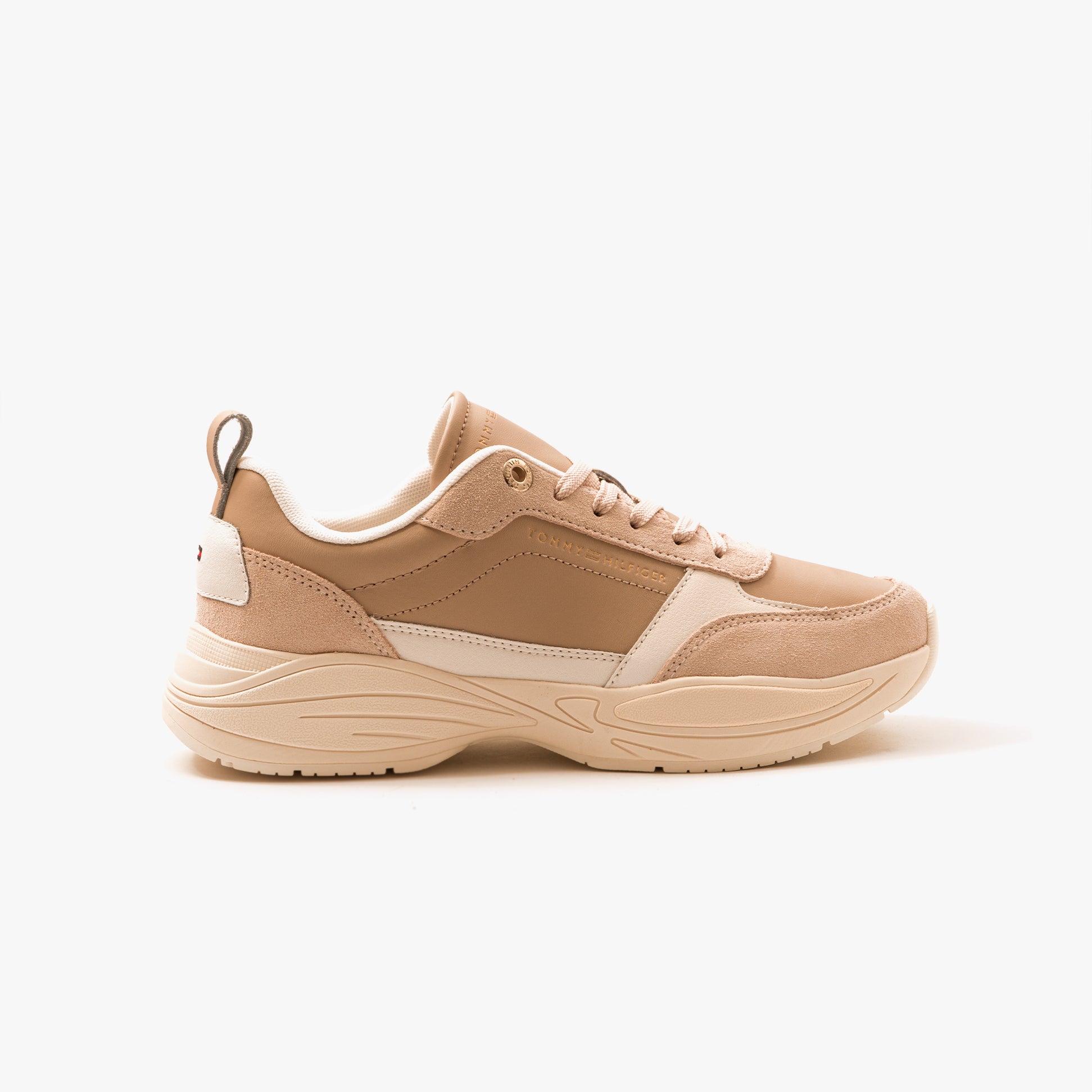 Tommy Hilfiger ESSENTIAL LTHR RUNNER Womens Trainers Merino