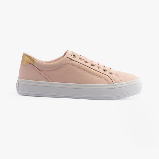 Tommy Hilfiger ESSENTIAL CANVAS Womens Sneakers Whimsy Pink