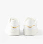 Tommy Hilfiger ESSENTIAL COURT Womens Trainers White rear view with gold detailing