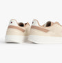Tommy Hilfiger TH MONOGRAM Trainer Womens Trainers Muslin/Claystone rear view showing textured upper and low-top design.