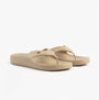 Tommy Hilfiger ENAMEL FLAG CONTOURED Womens Sandals Horseradish side view showcasing lightweight EVA material.