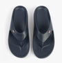 Tommy Hilfiger ENAMEL FLAG CONTOURED Womens Sandals Space Blue top view showing lightweight EVA material and comfort design.