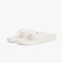 Tommy Hilfiger ENAMEL FLAG CONTOURED Womens Sandals Ancient White side view, showcasing lightweight EVA material and slip-on design.