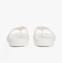 Tommy Hilfiger ENAMEL FLAG CONTOURED Womens Sandals Ancient White rear view showcasing lightweight EVA design.