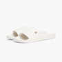Tommy Hilfiger MONOGRAM POOLSIDE Womens Sliders White side view showing monogram detail and slip-on design.