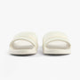Tommy Hilfiger LOGO WEBBING Womens Slides Ecru front view showcasing the stylish slip-on design and logo details.