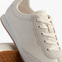 Tommy Hilfiger HERITAGE FASHION RUN Womens Trainers Ancient White close-up detail view showing lace-up design and shoe branding.