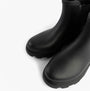 Tommy Hilfiger ANKLE RAINBOOT Womens Boots Black top view showing round toe and elasticated side panel details
