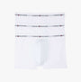 Tommy Hilfiger 3 Pack Trunk Mens White front view showing three white trunks with logo waistband.