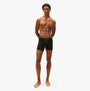 Tommy Hilfiger 3 Pack Mens BOXER BRIEF Black worn by model, front view, showcasing comfortable fit and stylish design.