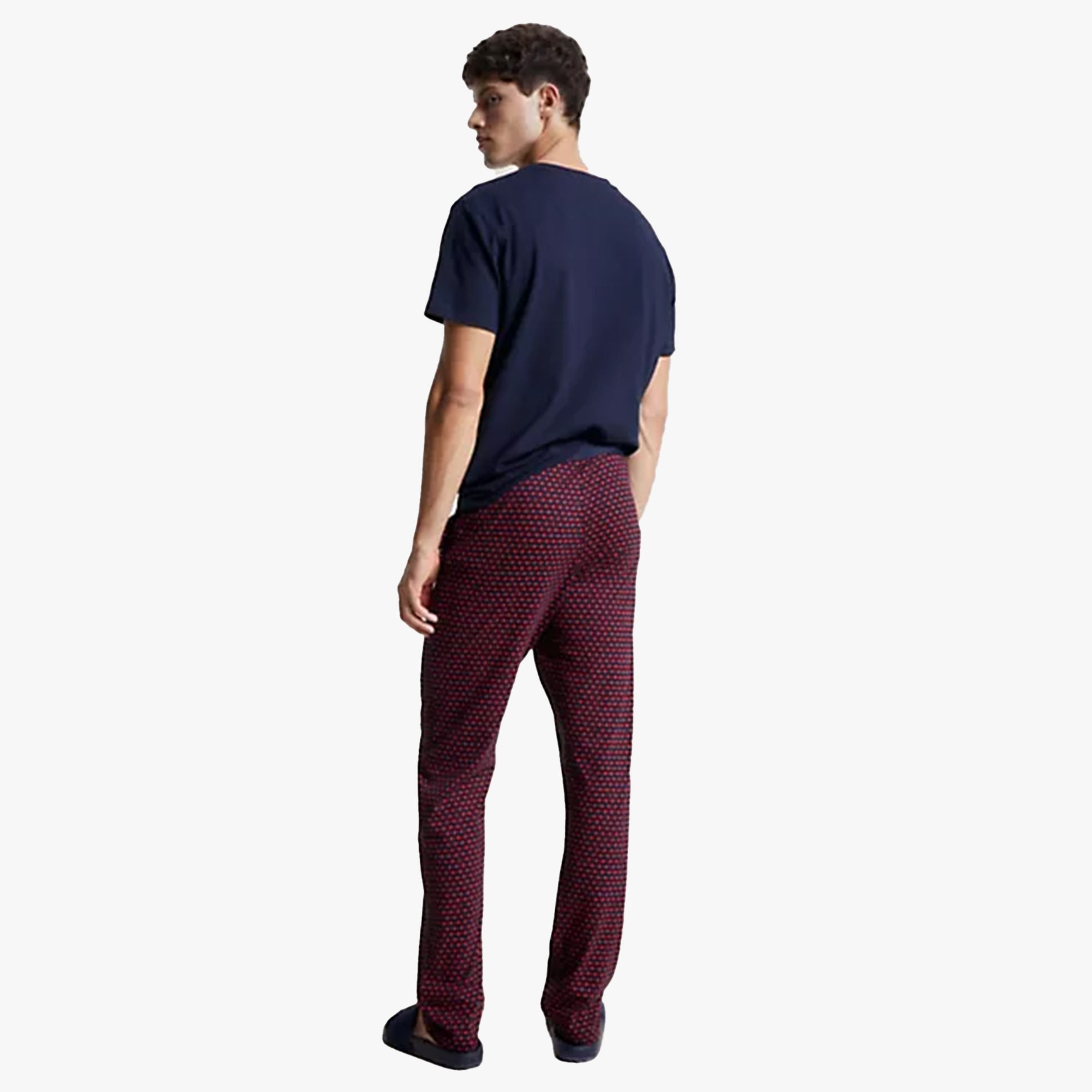 Tommy Hilfiger TH ORIGINAL PRINT Mens Jersey Lounge Bottoms Susana Geo Desert Sky