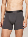 Tommy Hilfiger EVERYDAY LUXE Mens 3 -Pack Boxer Briefs Multicoloured side view of grey boxer briefs with elasticated waistband.