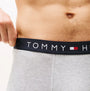 Tommy Hilfiger TRUNK 3 Pack Mens Trunk Multicoloured, detail view of elasticated waistband with logo.