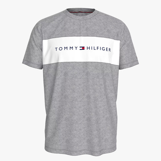 Tommy Hilfiger T-SHIRT BLO LOG Mens Light Grey Heather