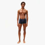 Tommy Hilfiger BOXER BRIEF 3 Pack Mens Cotton Stretch Navy front view on model showcasing comfort and fit