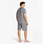 Tommy Hilfiger TH ORIGINAL Mens Jersey Pyjama Set Mini Stripes Blue back view showing comfort fit and material.