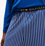 Tommy Hilfiger JERSEY PJ SET Mens Set Multicoloured detail view of waistband and striped pants