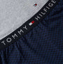 Tommy Hilfiger JERSEY PJ SET Mens Set Multicoloured detail view of waistband and fabric pattern
