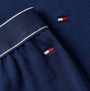 Tommy Hilfiger JERSEY PJ SET CUF Mens Set Navy detail view of fabric and waistband