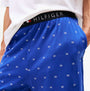 Tommy Hilfiger SS JERSEY PJ SET Mens Pyjama Set Multicoloured side view of blue shorts with logo waistband.