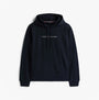 Tommy Hilfiger TH Original Logo Drawstring Lounge Hoodie Desert Sky front view showcasing the logo and kangaroo pocket.