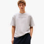 Tommy Hilfiger SS TEE CONT. LOGO Mens T-Shirts & Tank Tops Light Grey Heather front view
