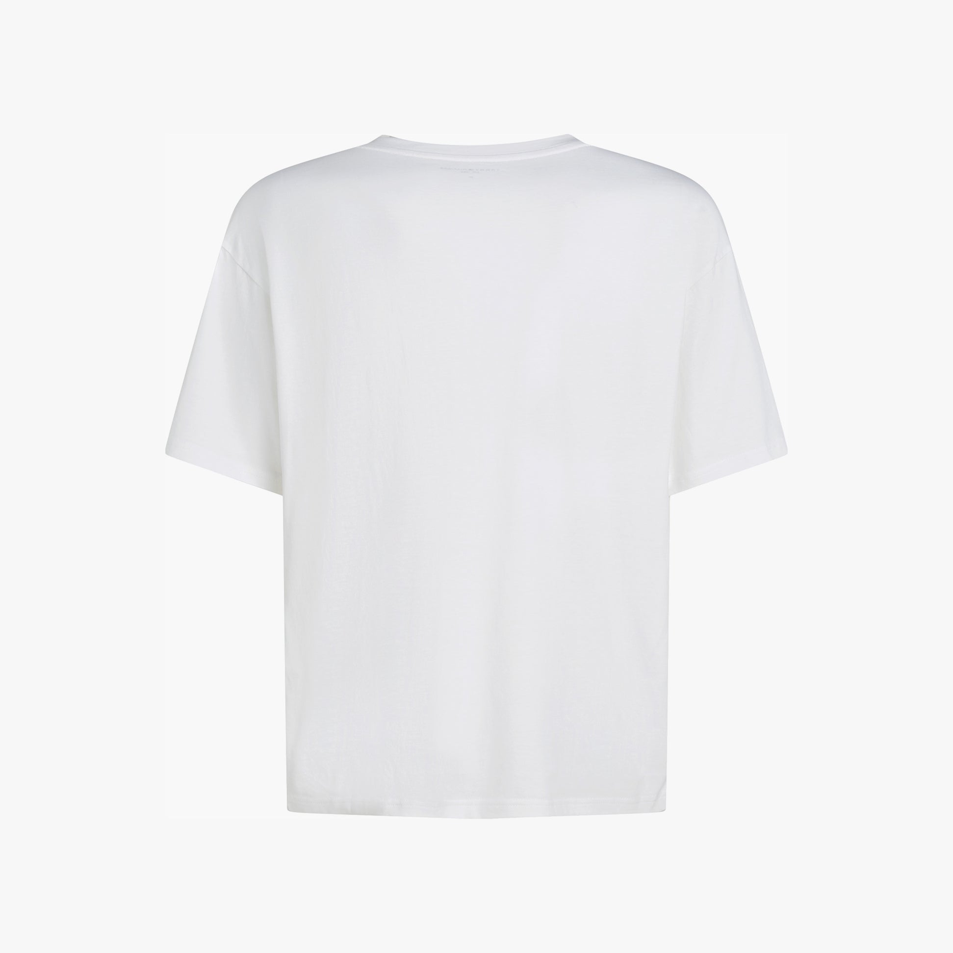 Tommy Hilfiger LOGO T-Shirt Mens Optic White back view, short sleeve, regular fit, 100% cotton material.