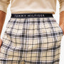 Tommy Hilfiger WAFFLE & PJ Mens Set Multicoloured detail view featuring waistband and plaid pattern.
