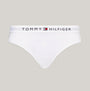 Tommy Hilfiger TH ORIGINAL LOGO BIKINI Womens Briefs White front view with logo waistband