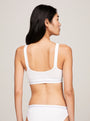 Tommy Hilfiger BRALETTE LIFT Womens White back view showing padded, non-wired design and comfortable fit.