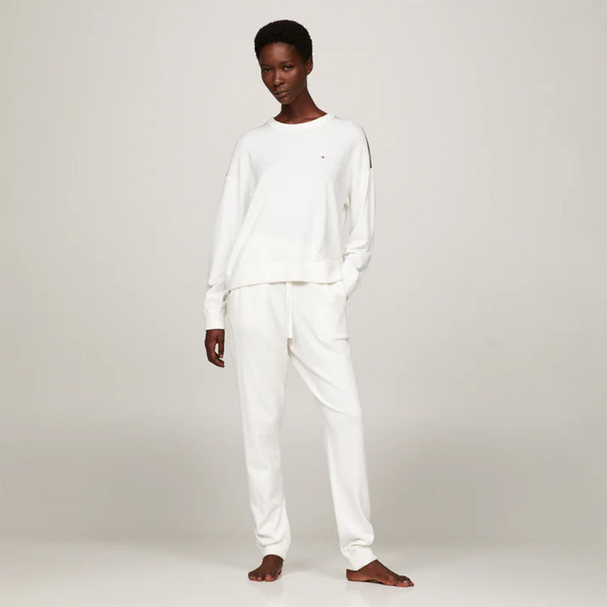 Tommy Hilfiger CUFF PANTS C&S Womens Pants Ecru