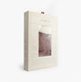 Tommy Hilfiger ORIGINAL Womens Flannel Pan Ivory/Pinstripe Rouge packaging front view with a clear window showing flannel design.