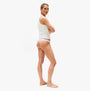 Tommy Hilfiger Womens 3 Pack Thong Lace Multicoloured side view on model, showcasing fit and design features.