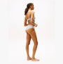 Tommy Hilfiger FLORAL LACE Womens Brazilian Briefs Sweet Blue side view model wearing stylish underwear.