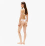 Tommy Hilfiger LACE TRIM Womens Dipped Thong White side view showcasing lace trim and dipped waist design.