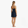 Tommy Hilfiger LACE Womens Nightdress Dark Night Navy back view with adjustable straps and lace trim.