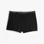 Tommy Hilfiger LOGO Racerback Pyjama Set Womens Black front view showcasing the short design with TH logo waistband.