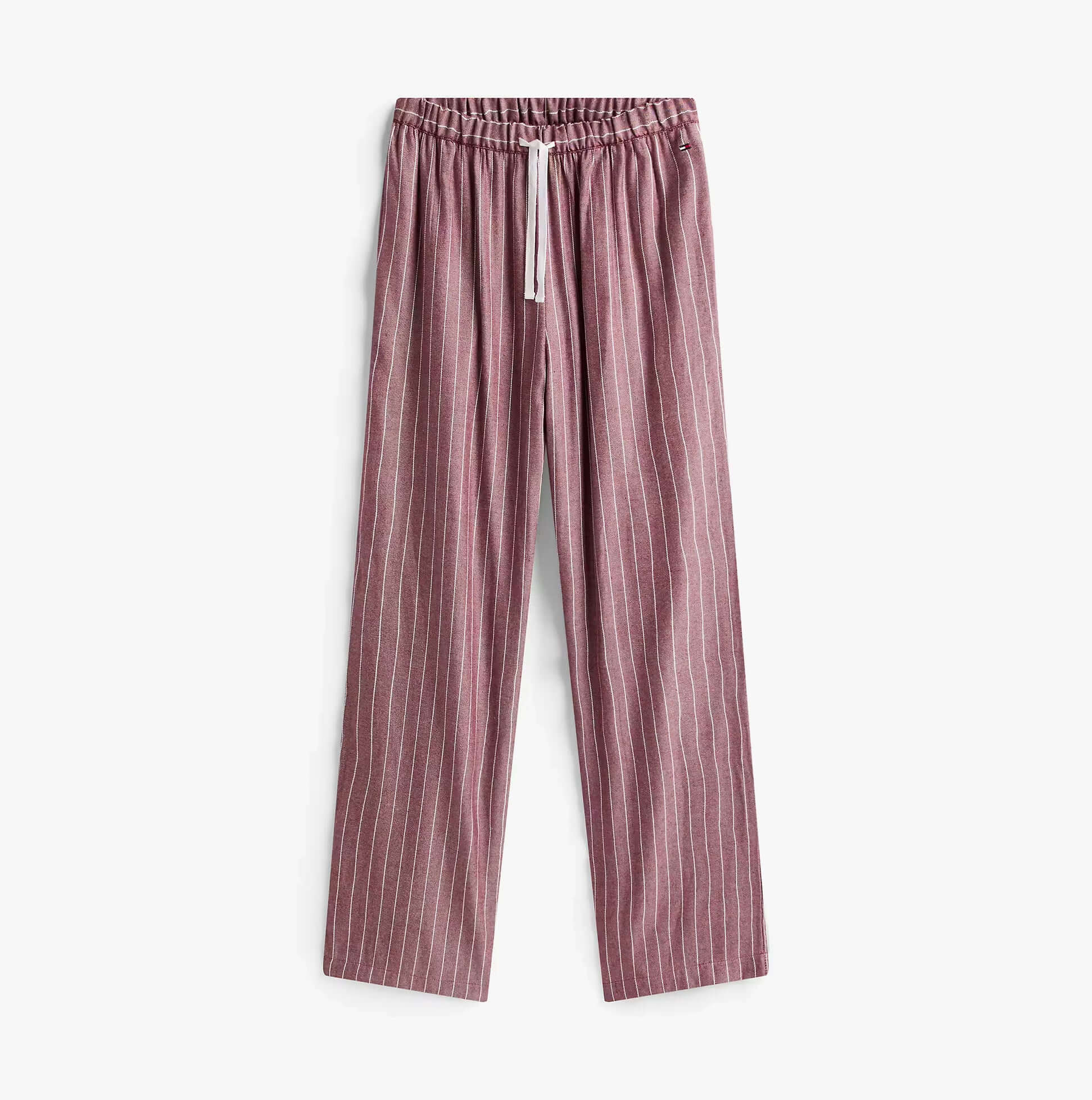 Tommy Hilfiger GIFT LS TEE FLNL SET Womens Pyjama Set Multicoloured front view of striped pyjama pants.