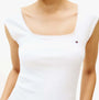 Tommy Hilfiger GIFT PNTLLE POPLIN S Womens Shorts Multicoloured front view on model, featuring a stylish design and logo.