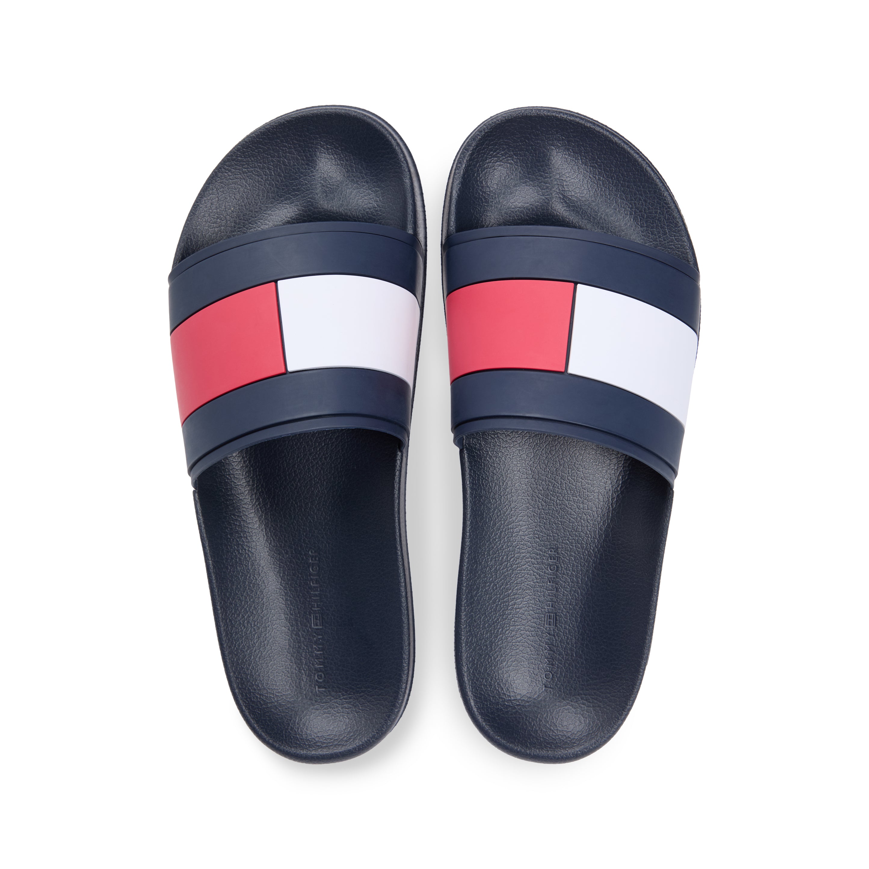 Tommy Hilfiger CORE HILFIGER FLAG POOL Mens Sliders Desert Sky