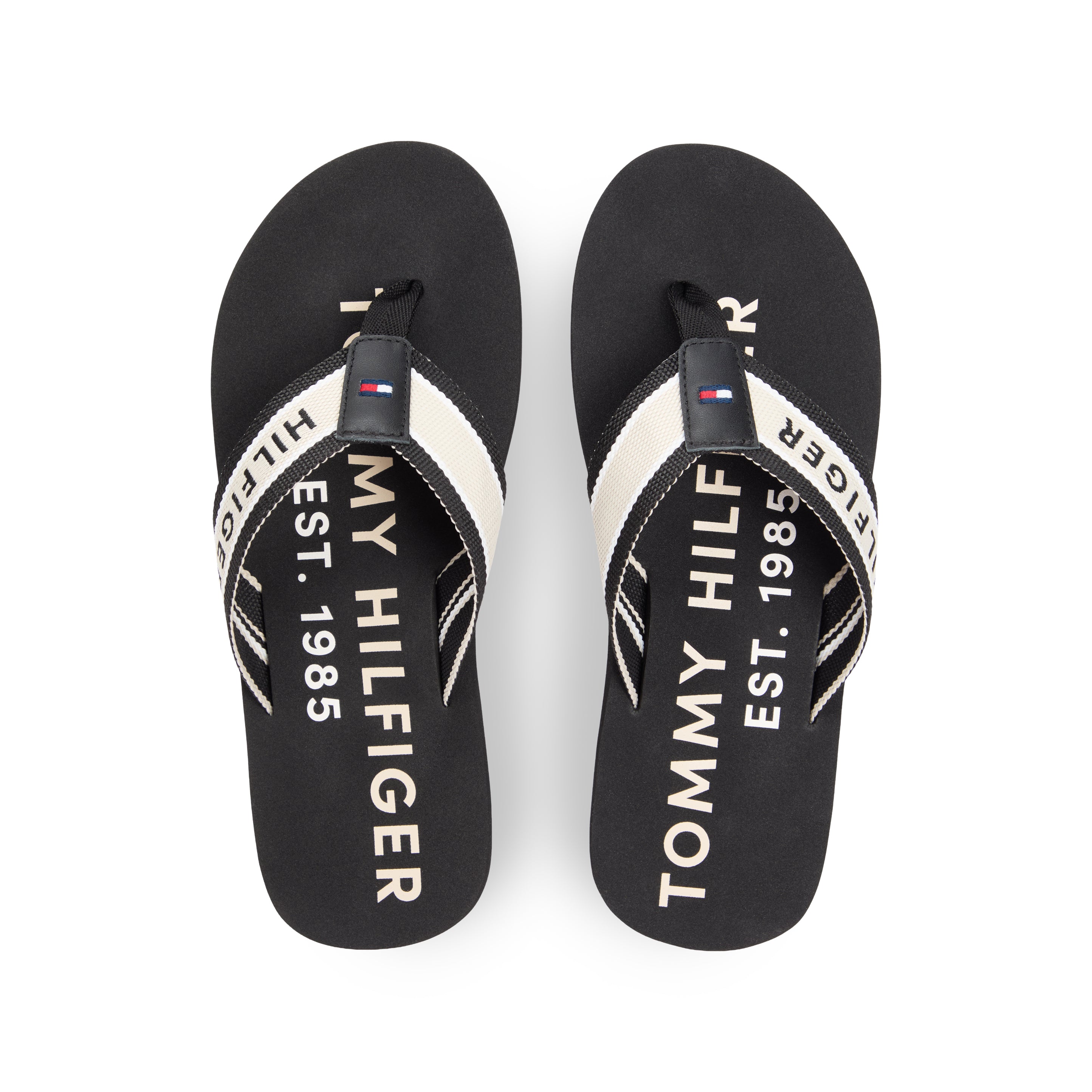 Tommy Hilfiger SPORTY HILFIGER Mens Toe-Post Sandals Black