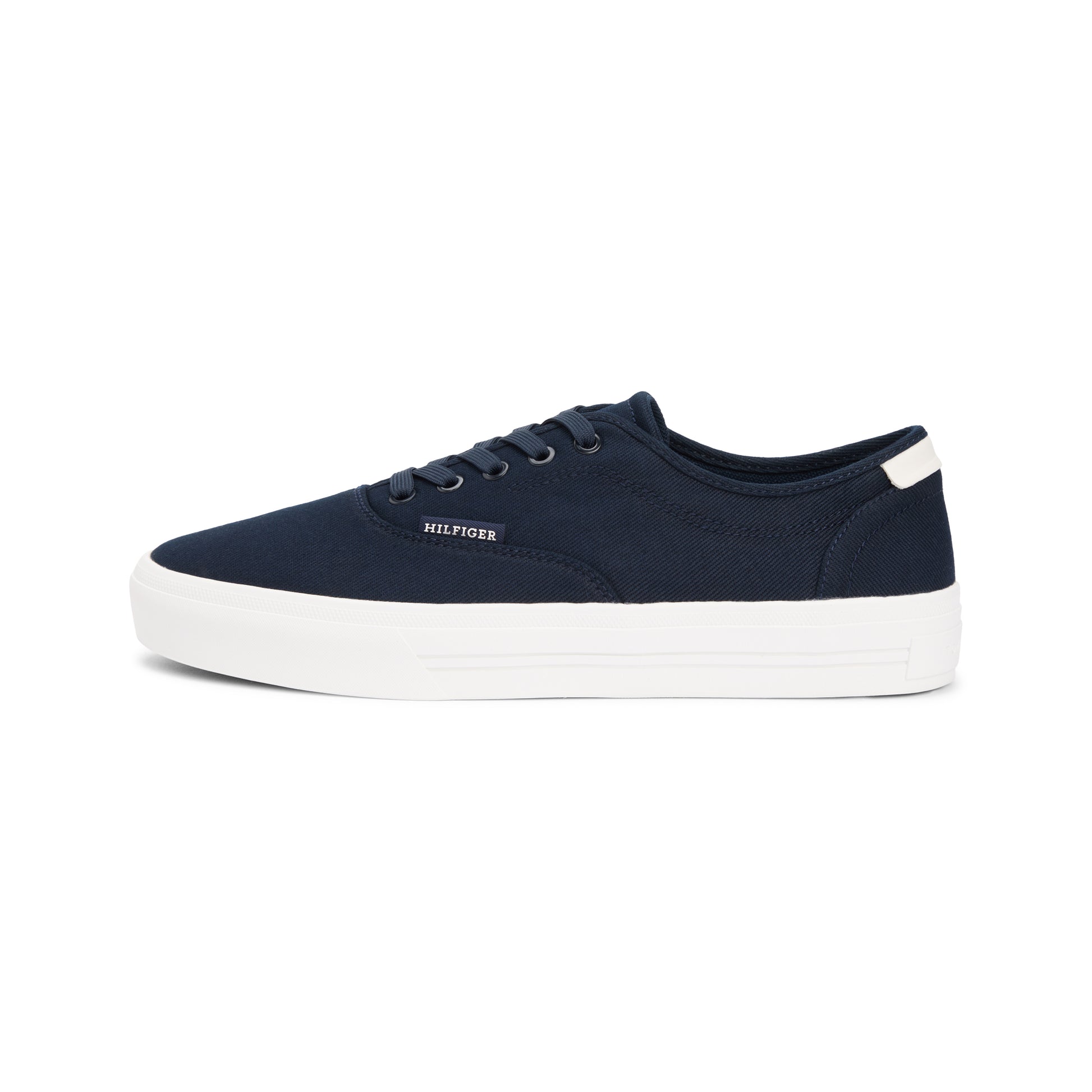 Tommy Hilfiger VULC CUP Mens Canvas Trainers Desert Sky