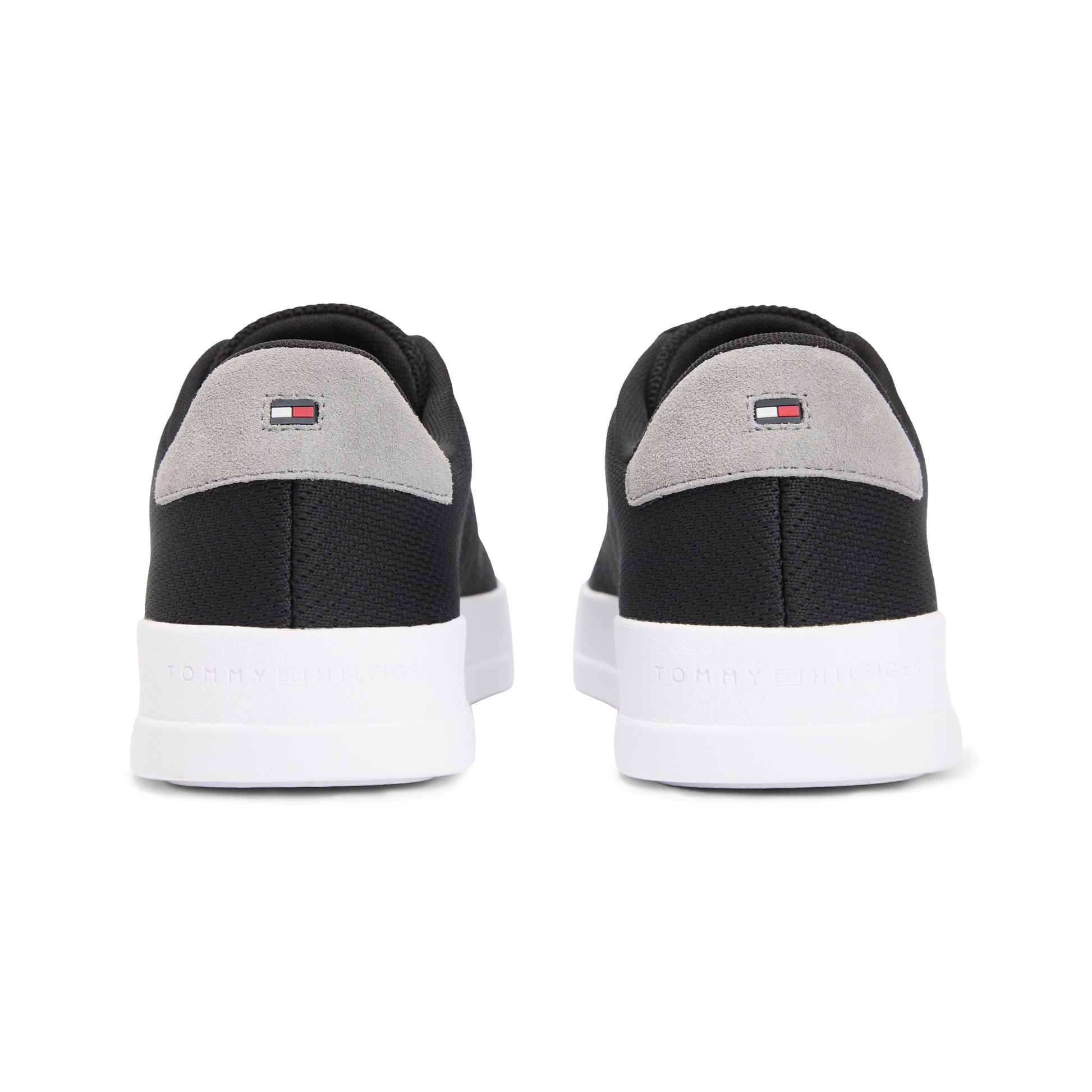 Tommy Hilfiger COURT KNIT Mens Casual Trainers Black