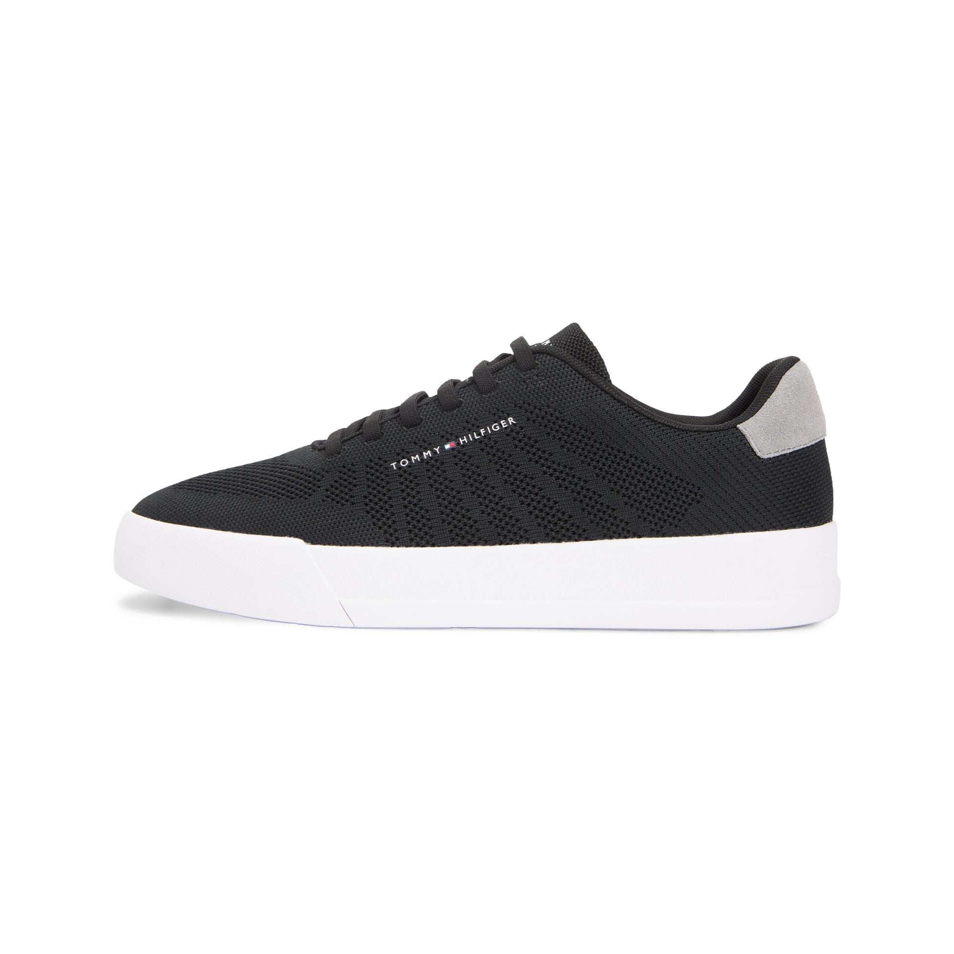 Tommy Hilfiger COURT KNIT Mens Casual Trainers Black