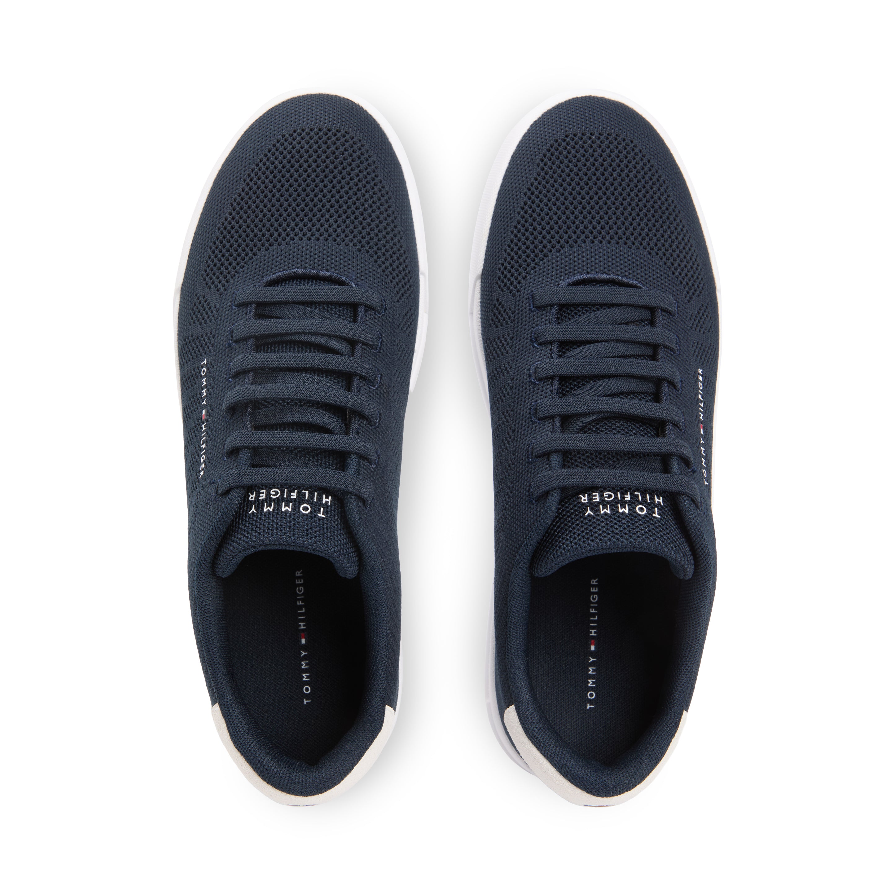 Tommy Hilfiger COURT KNIT Mens Casual Trainers Desert Sky