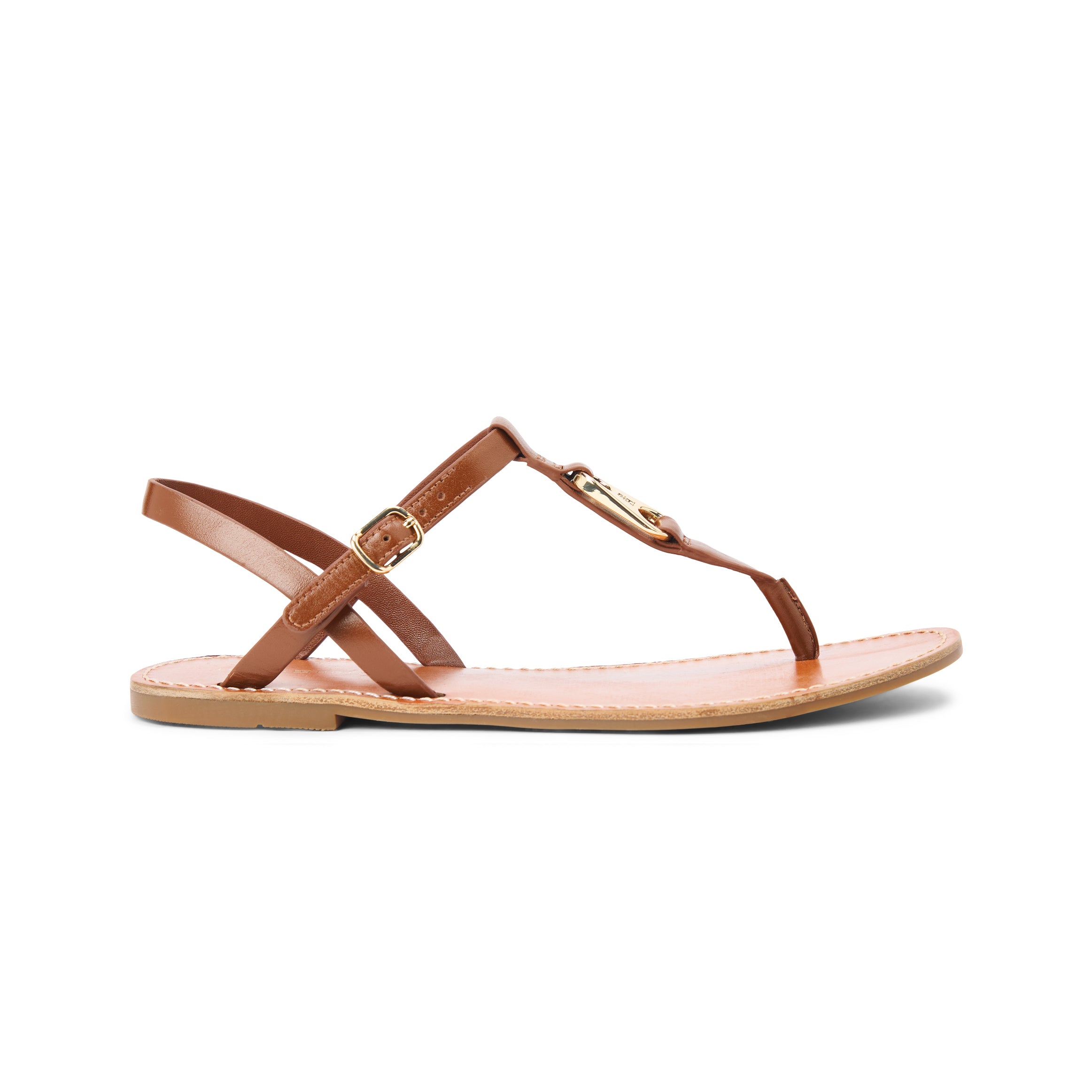 Tommy Hilfiger LEATHER THONG Sandals Womens Thong Sandals Warm Bronze