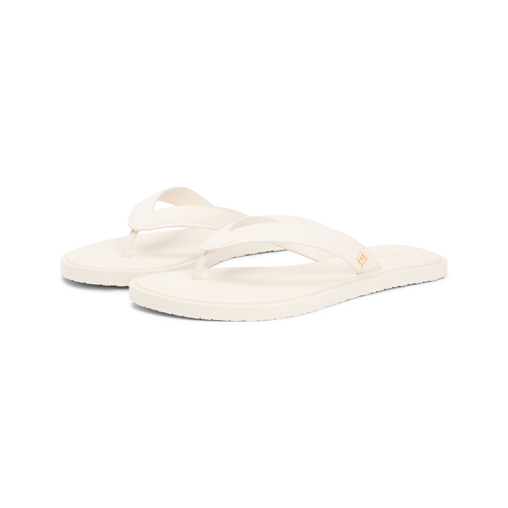 Tommy Hilfiger SCANDI PREMIUM Womens Toe-Post Sandals Soft Cream
