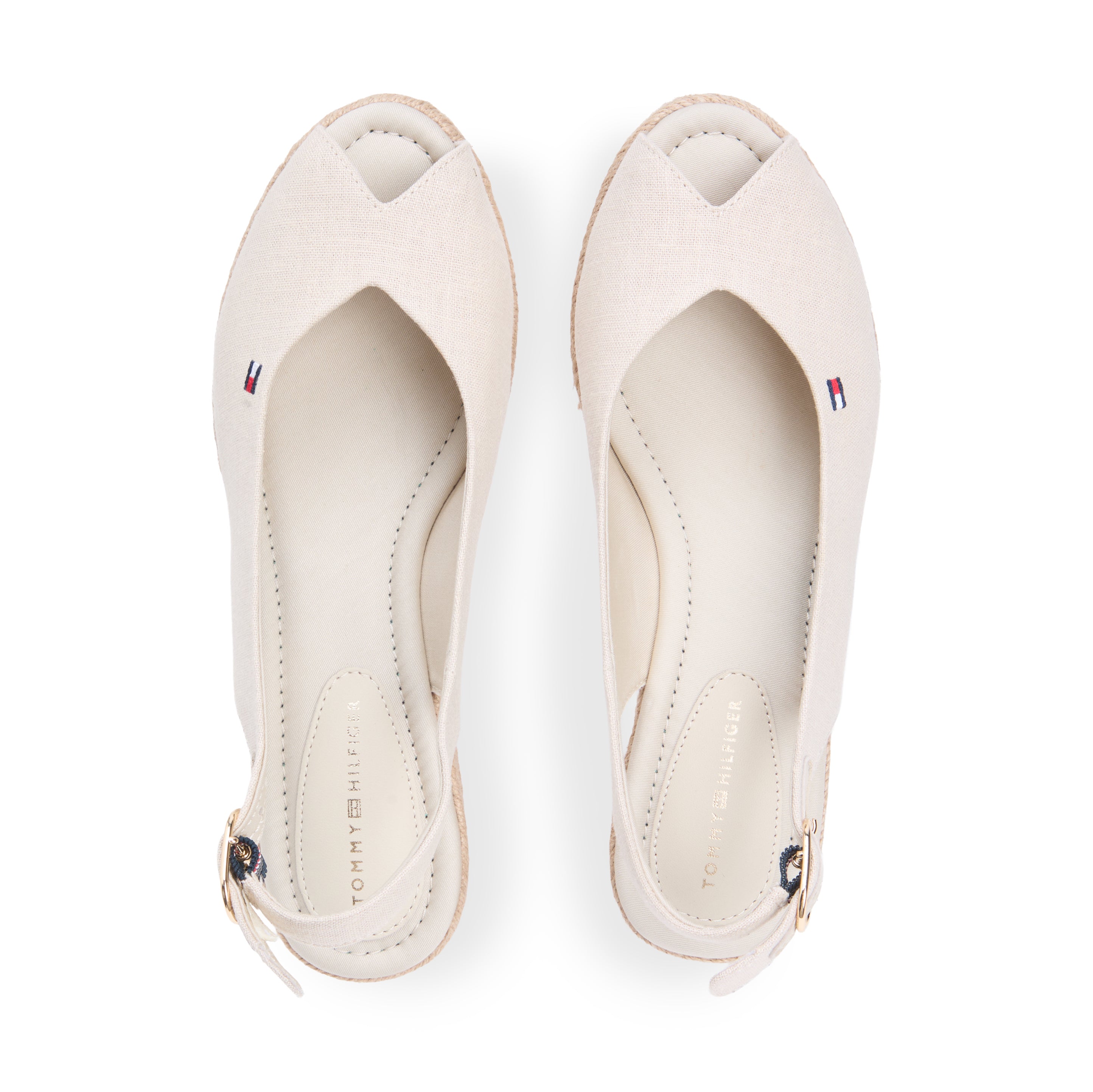 Tommy Hilfiger MID WEDGE Womens Wedge Sandals Classic Beige