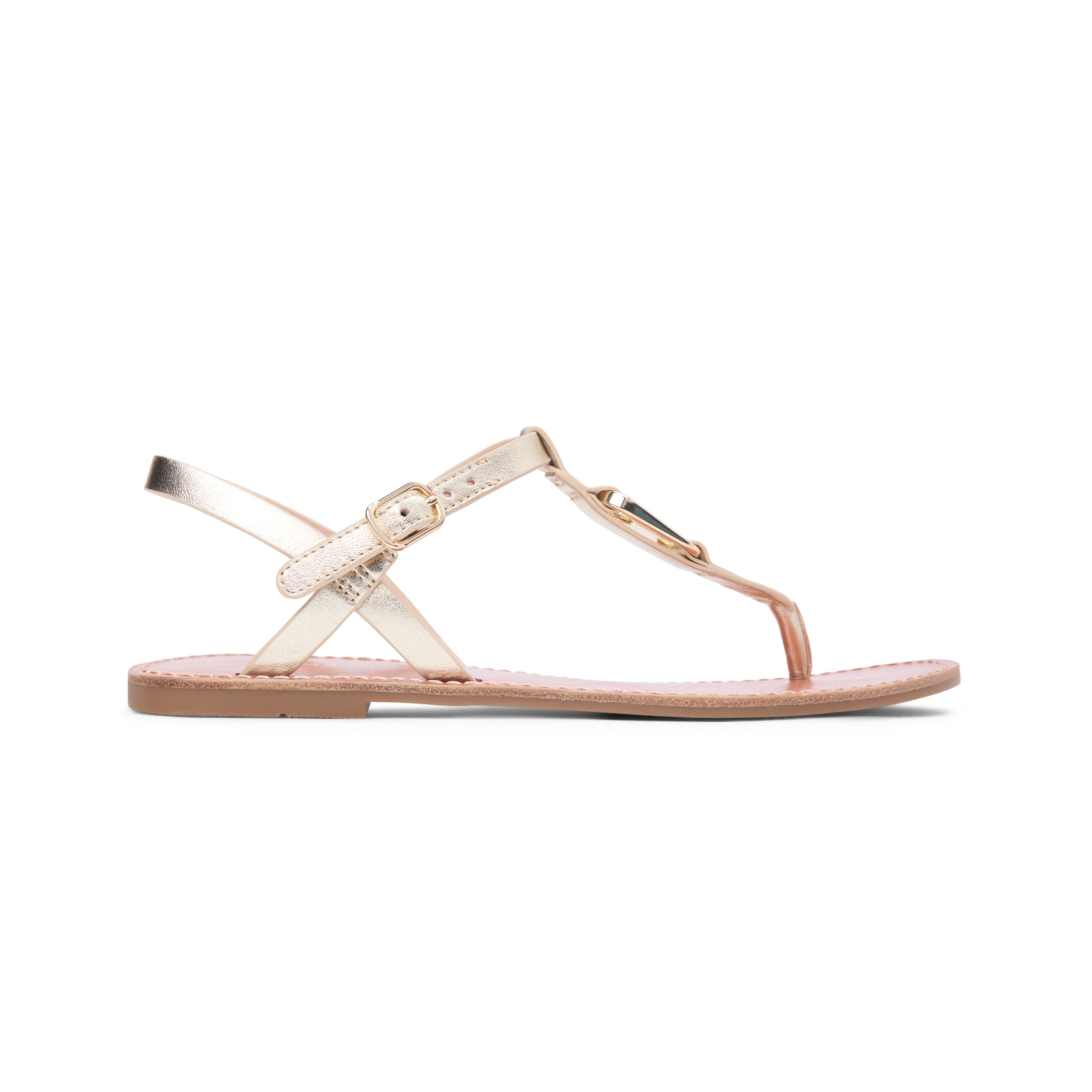 Tommy Hilfiger LEATHER THONG Sandals Womens Thong Sandals Gold